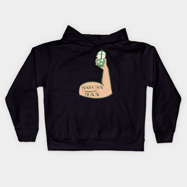 Matcha Matcha Man Kids Hoodie by avadoodle